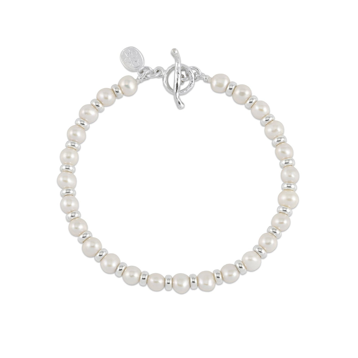 Men's White Luna Pearl™ Halo Bracelet