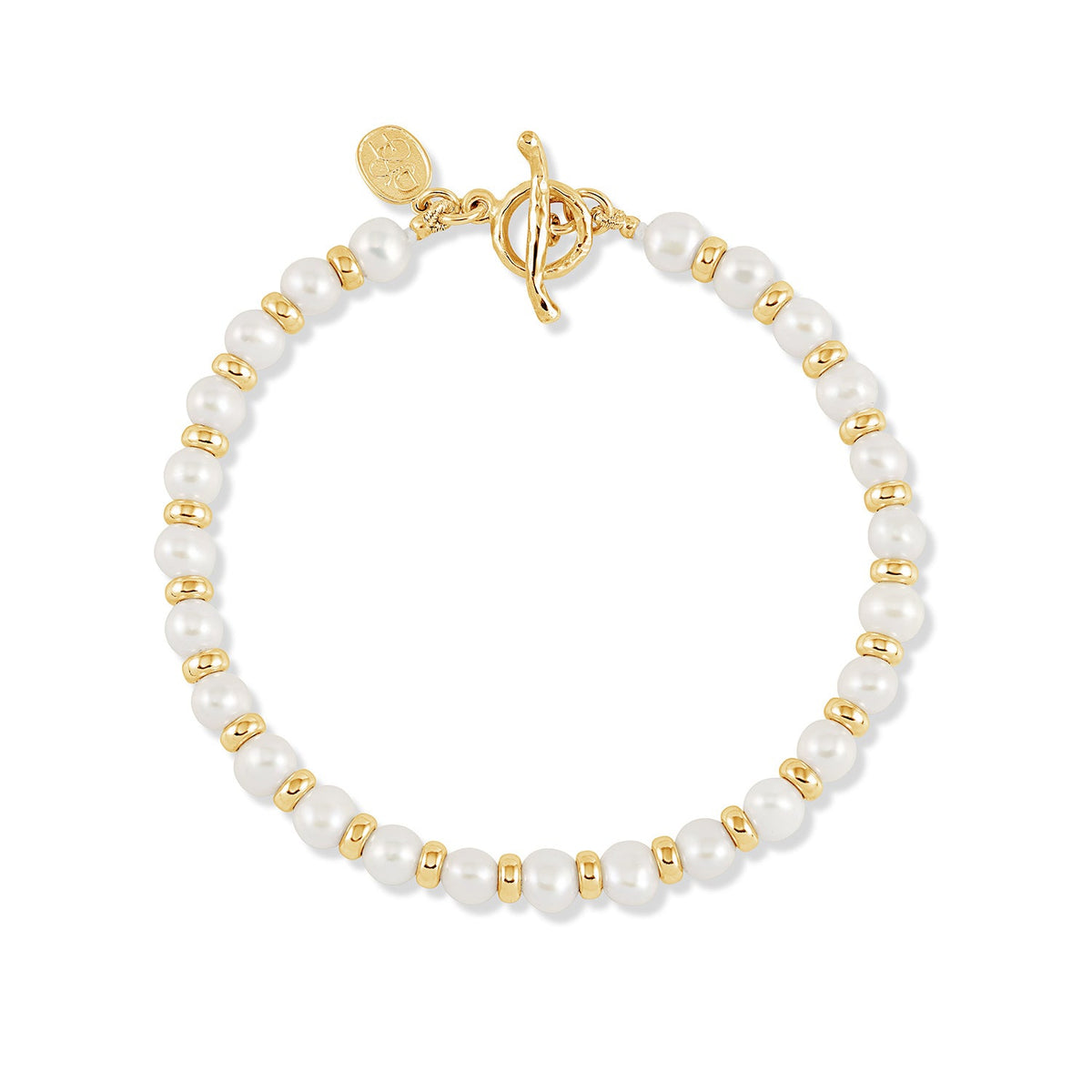 White Luna Pearl™ Halo Bracelet