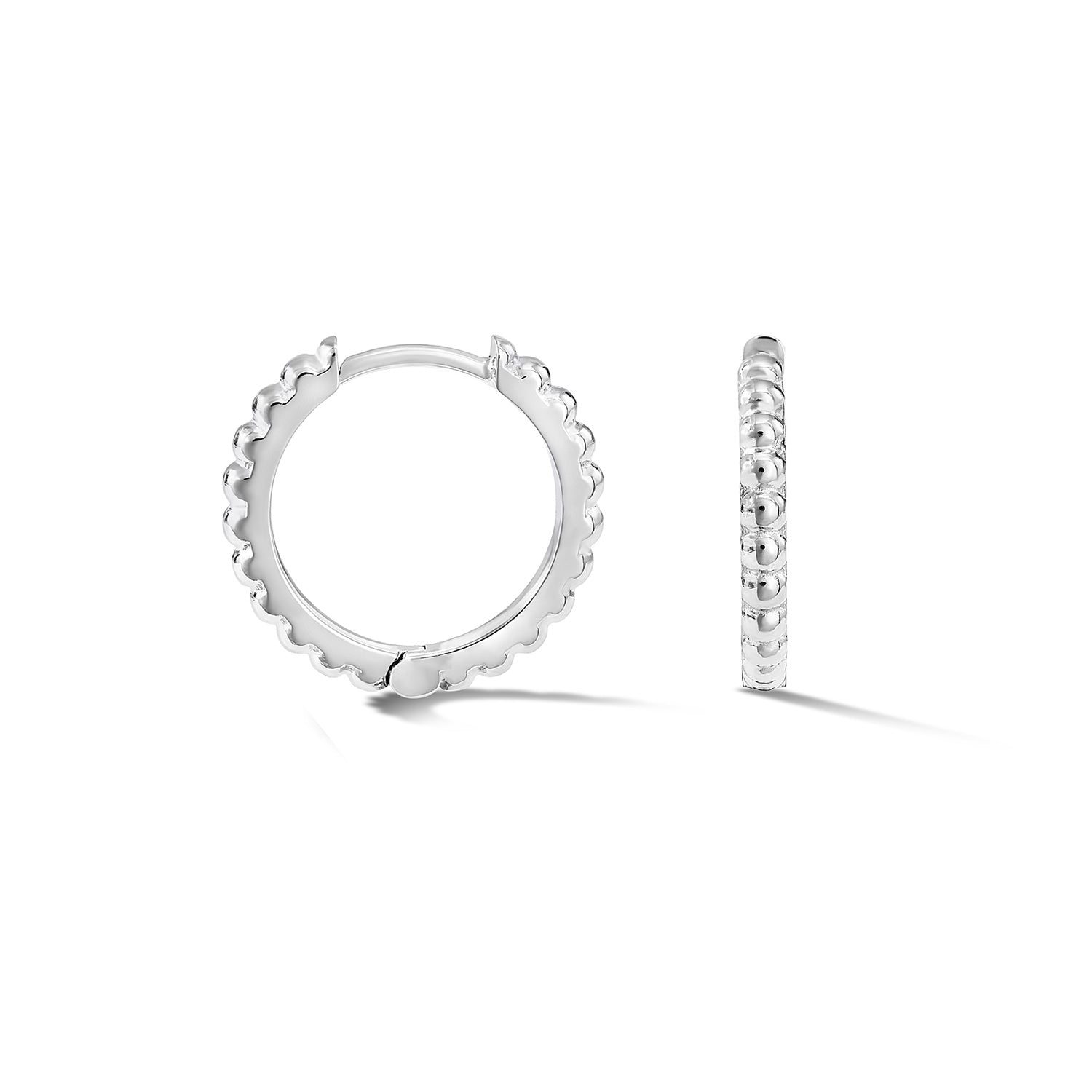 Medium Dotty Huggie Hoops