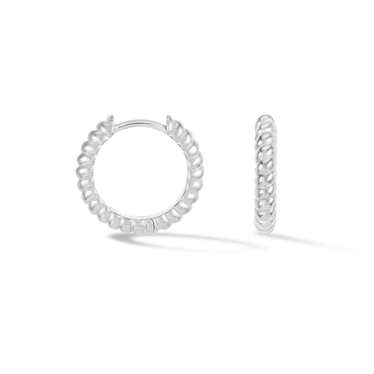 Men's Small Twist Hoops