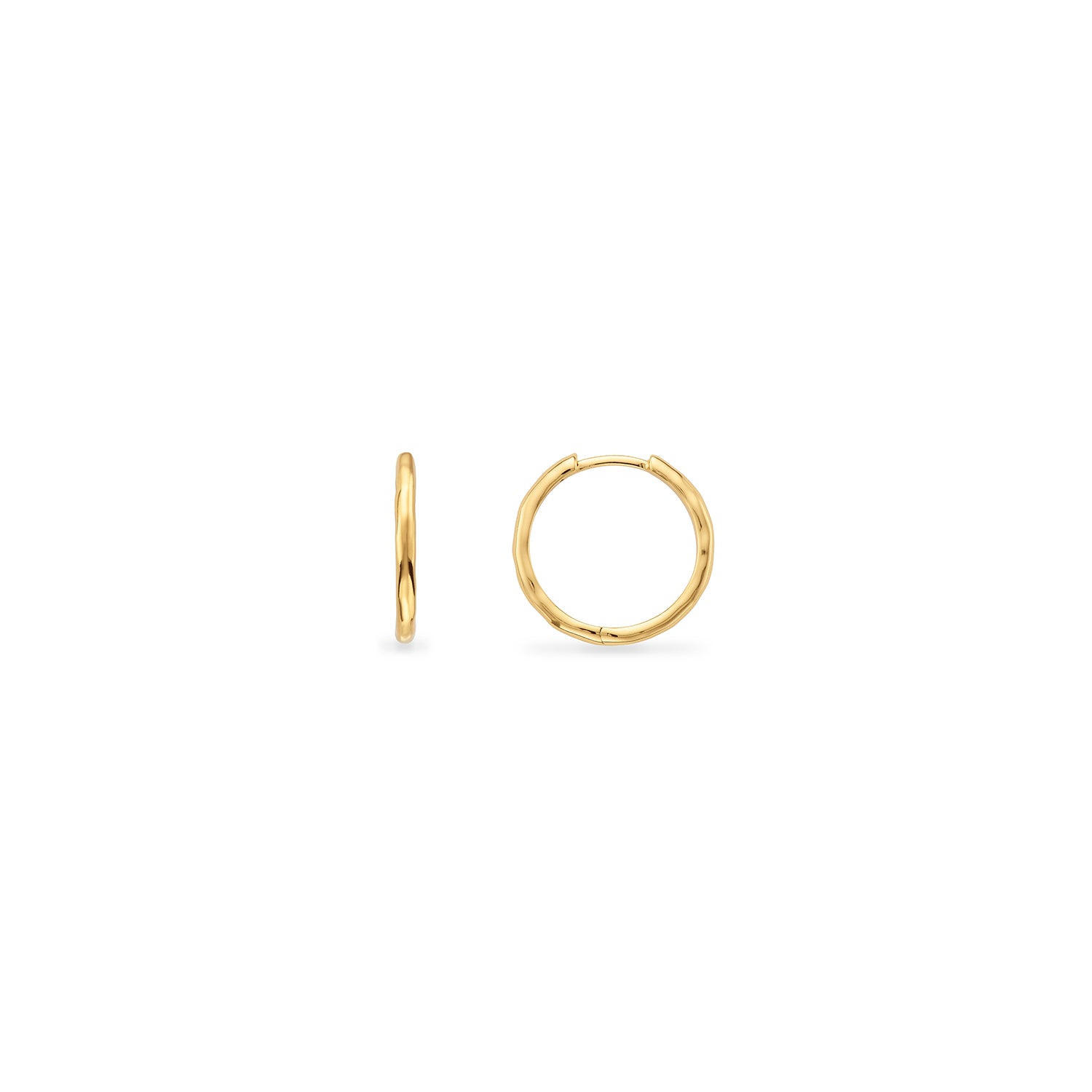 Hammered Hoop Earring (Gold)