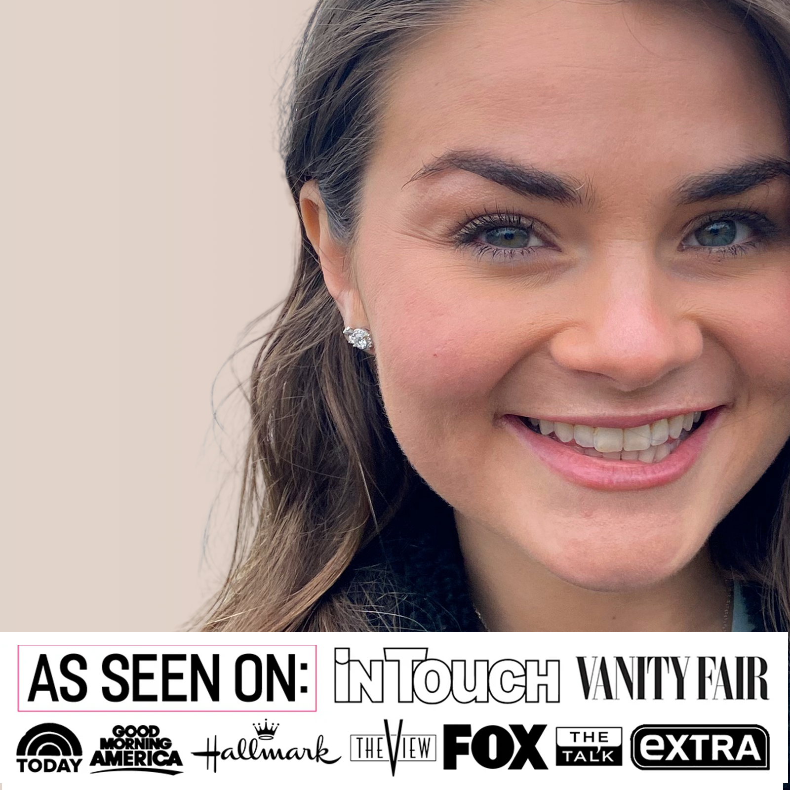 Moissanite by Cate & Chloe Hannah 18k Gold Plated 925 Sterling Silver Stud Earrings 1tcw