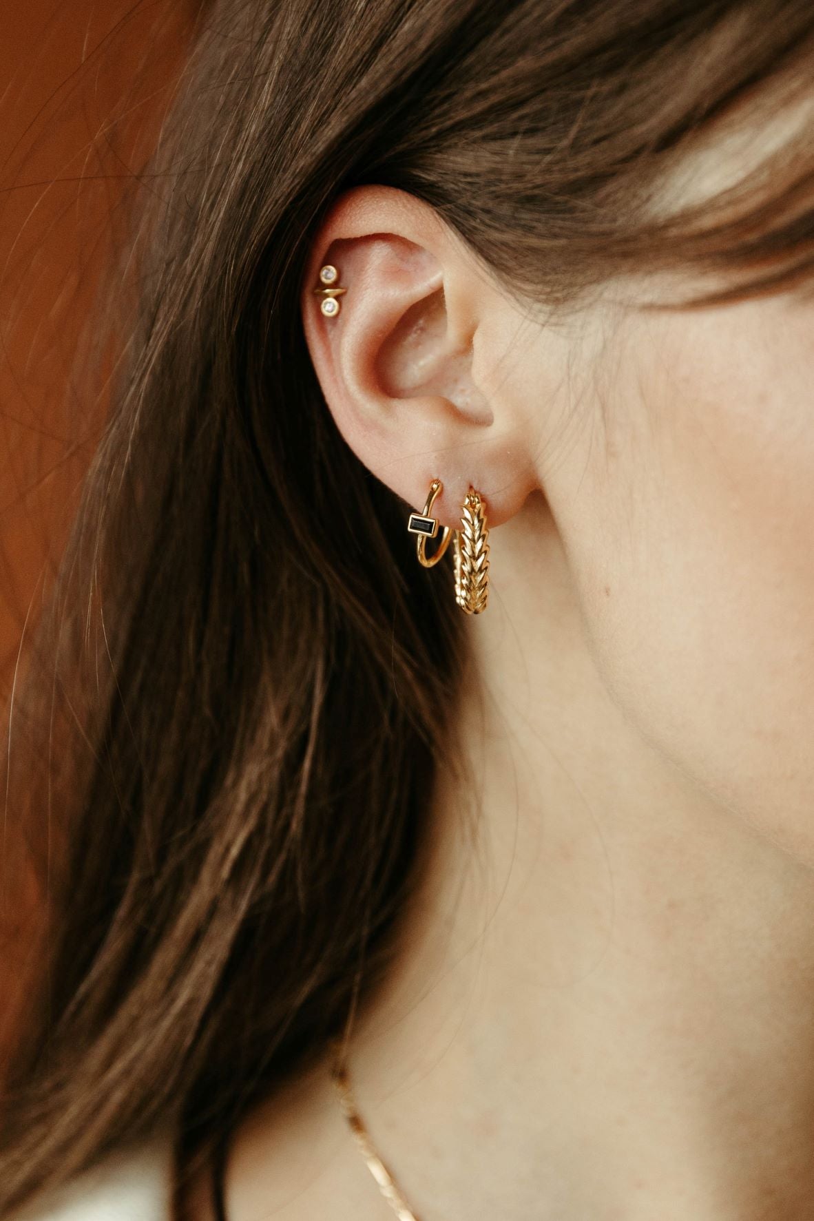 Harvest Hoop Earrings - Gold