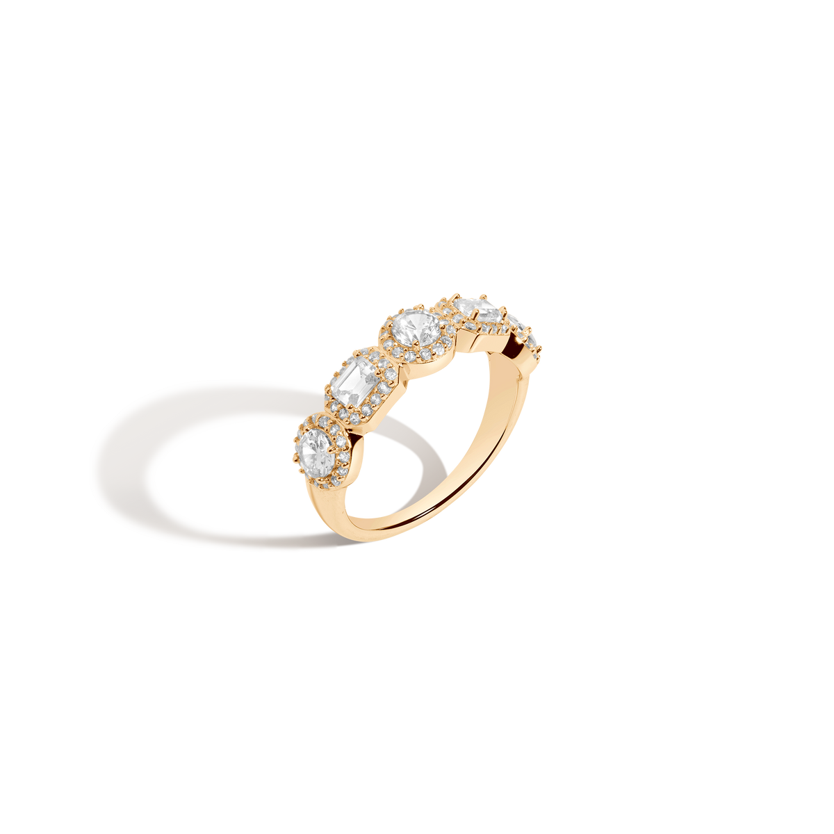 Lab Grown White Sapphire Edwardian Ring