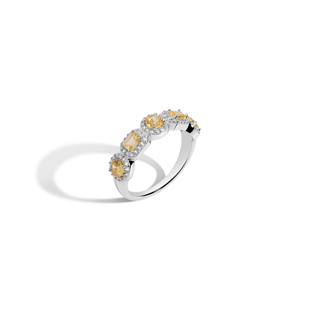 Lab Grown Canary Edwardian Ring