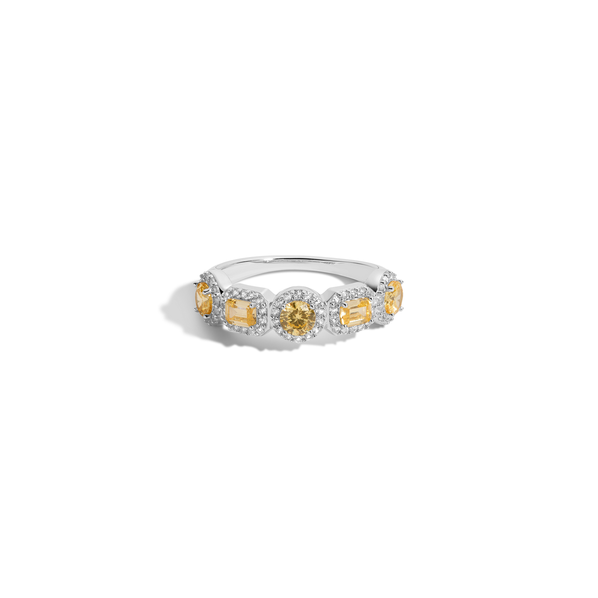 Lab Grown Canary Edwardian Ring