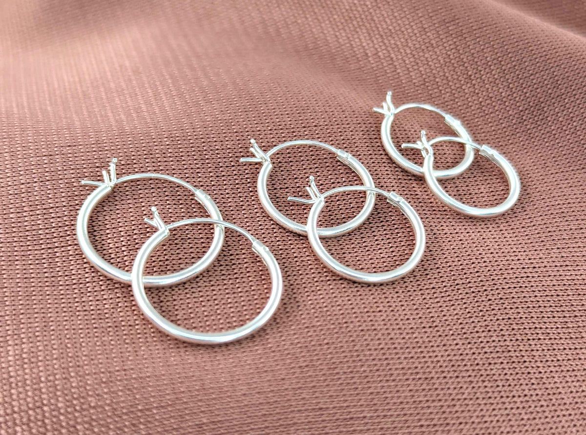 Hoop Earrings Set- Huggie Hoop Earrings