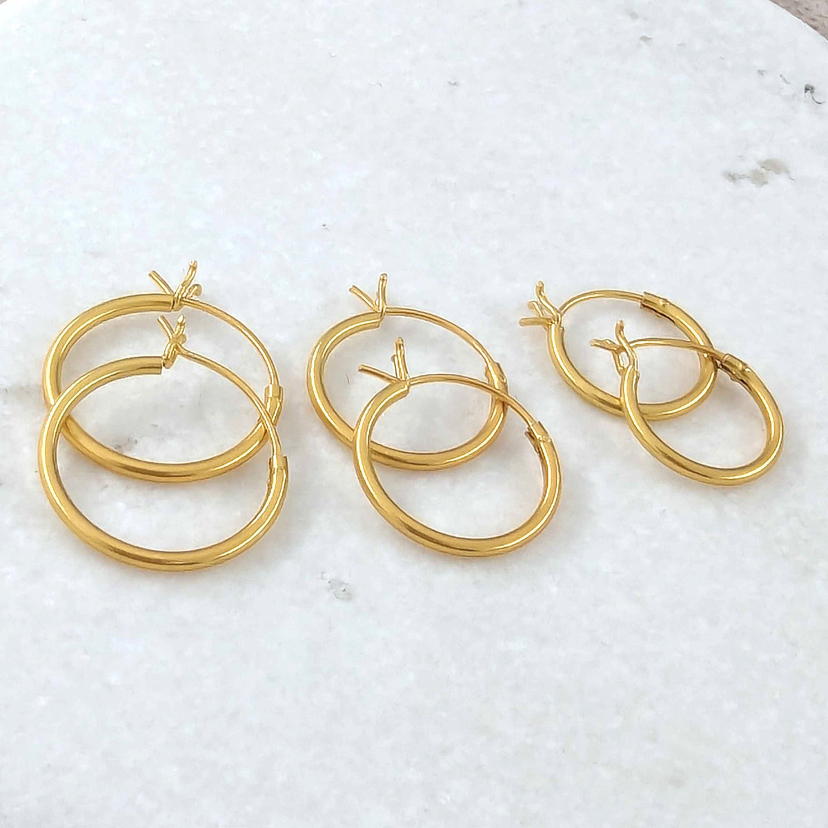 Hoop Earrings Set- Huggie Hoop Earrings