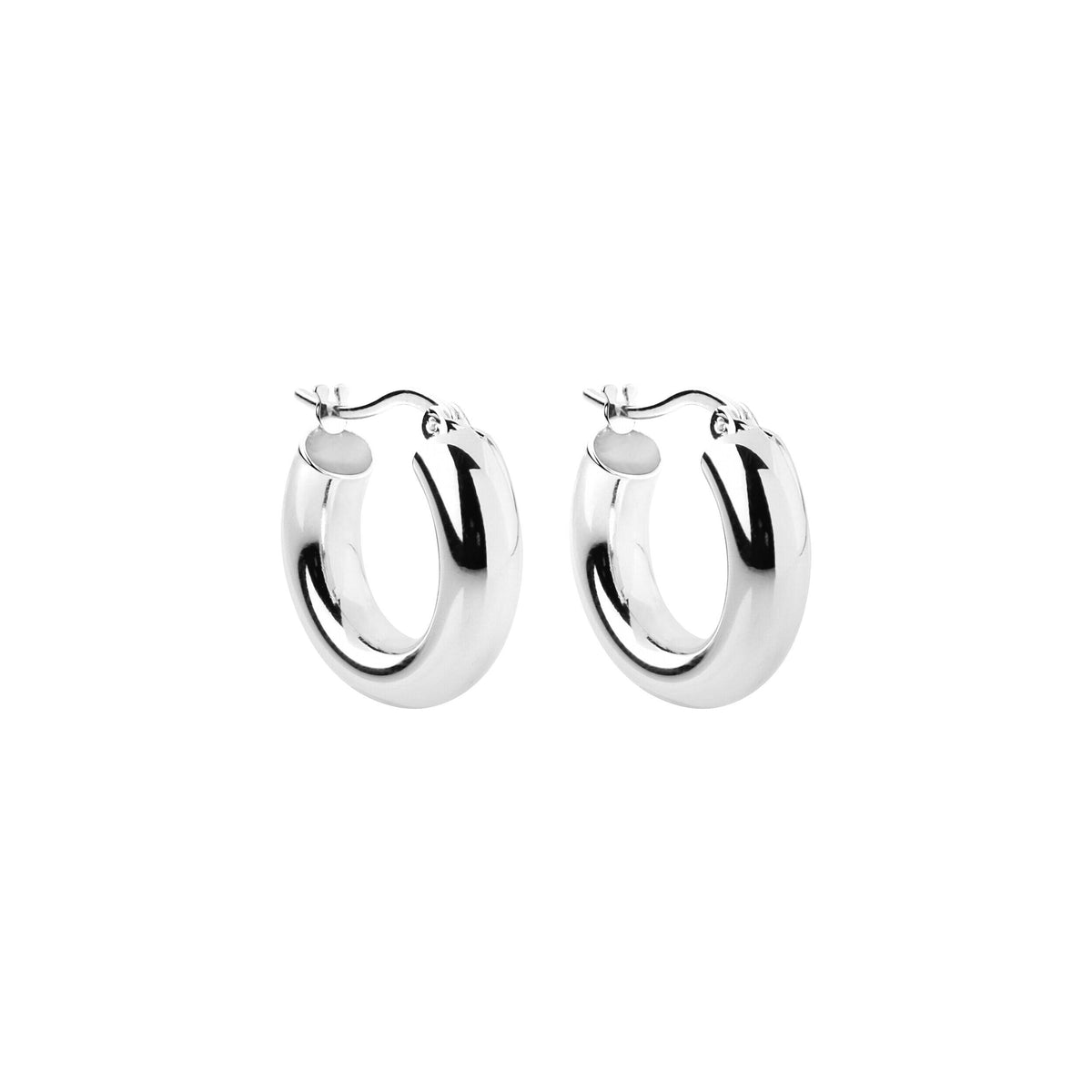 Knocker Hoops, silver