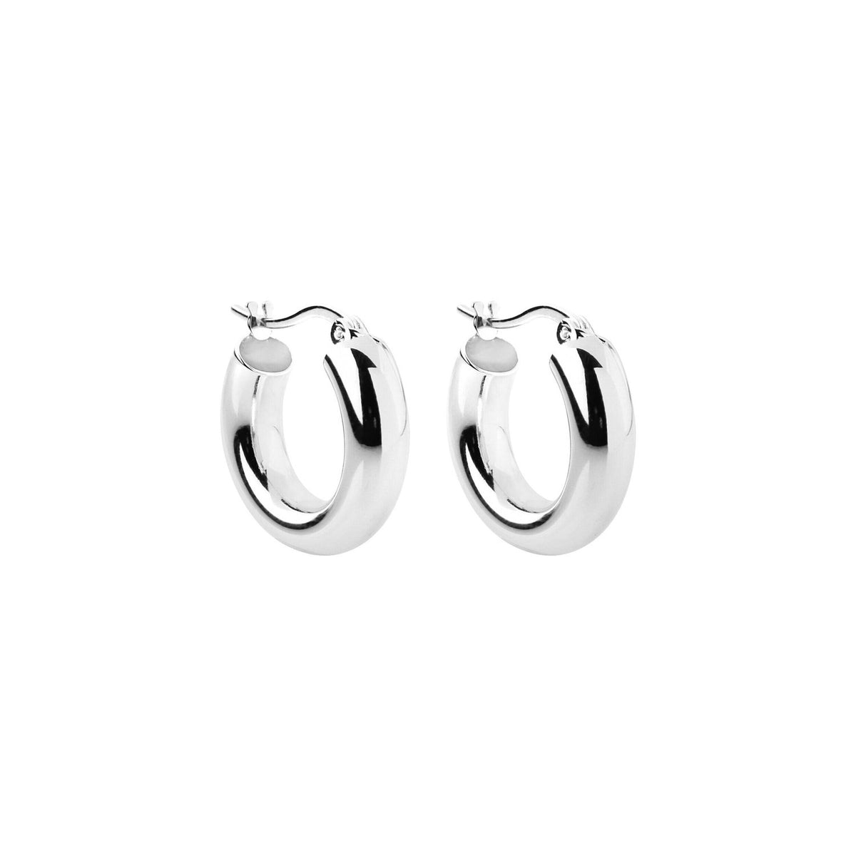 Knocker Hoops, silver