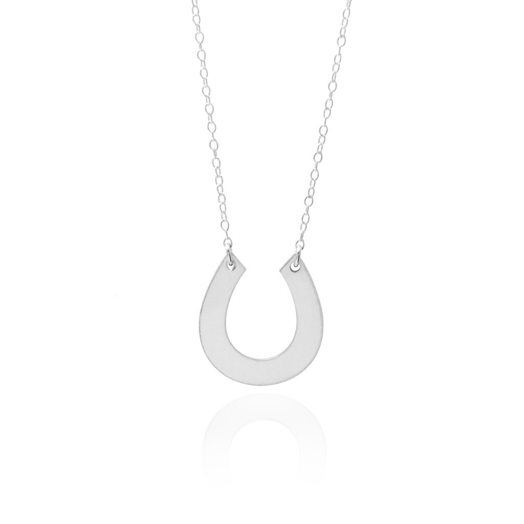 Silver Horseshoe, Cowgirl Necklace, Horseshoe Necklace