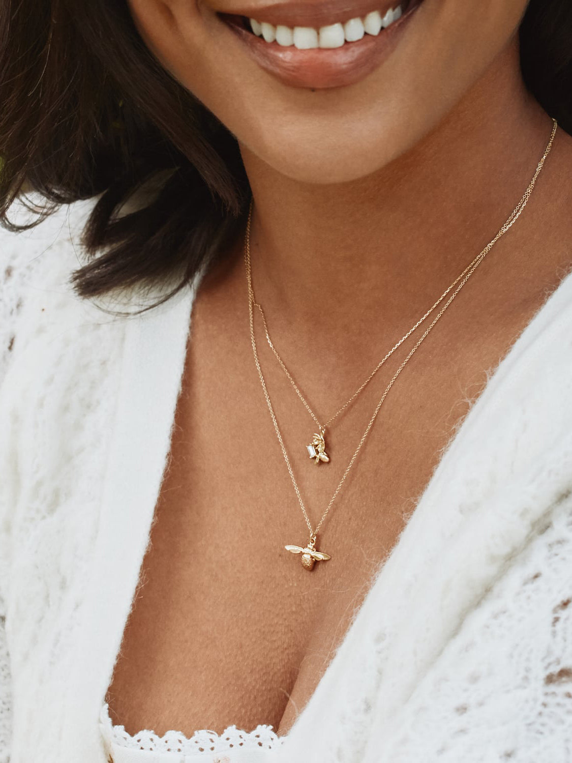 18ct Inbetweeny Bee Necklace