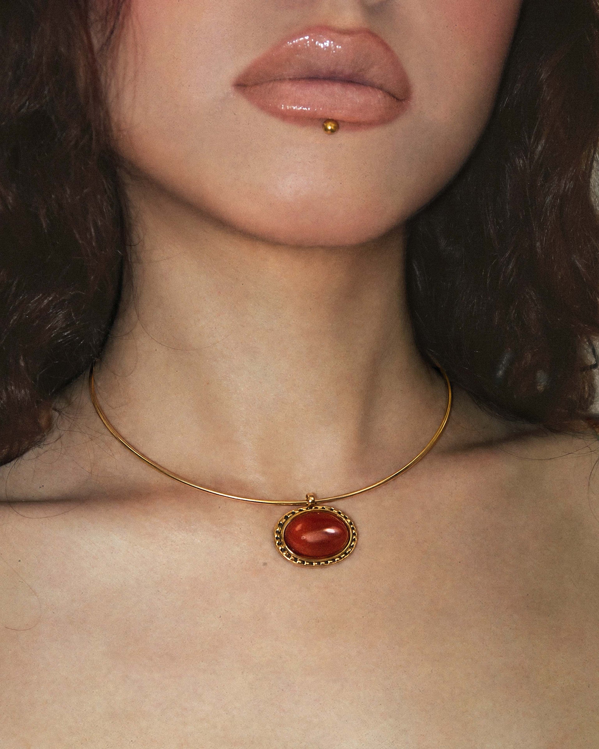 Venus Collar Necklace in Gold
