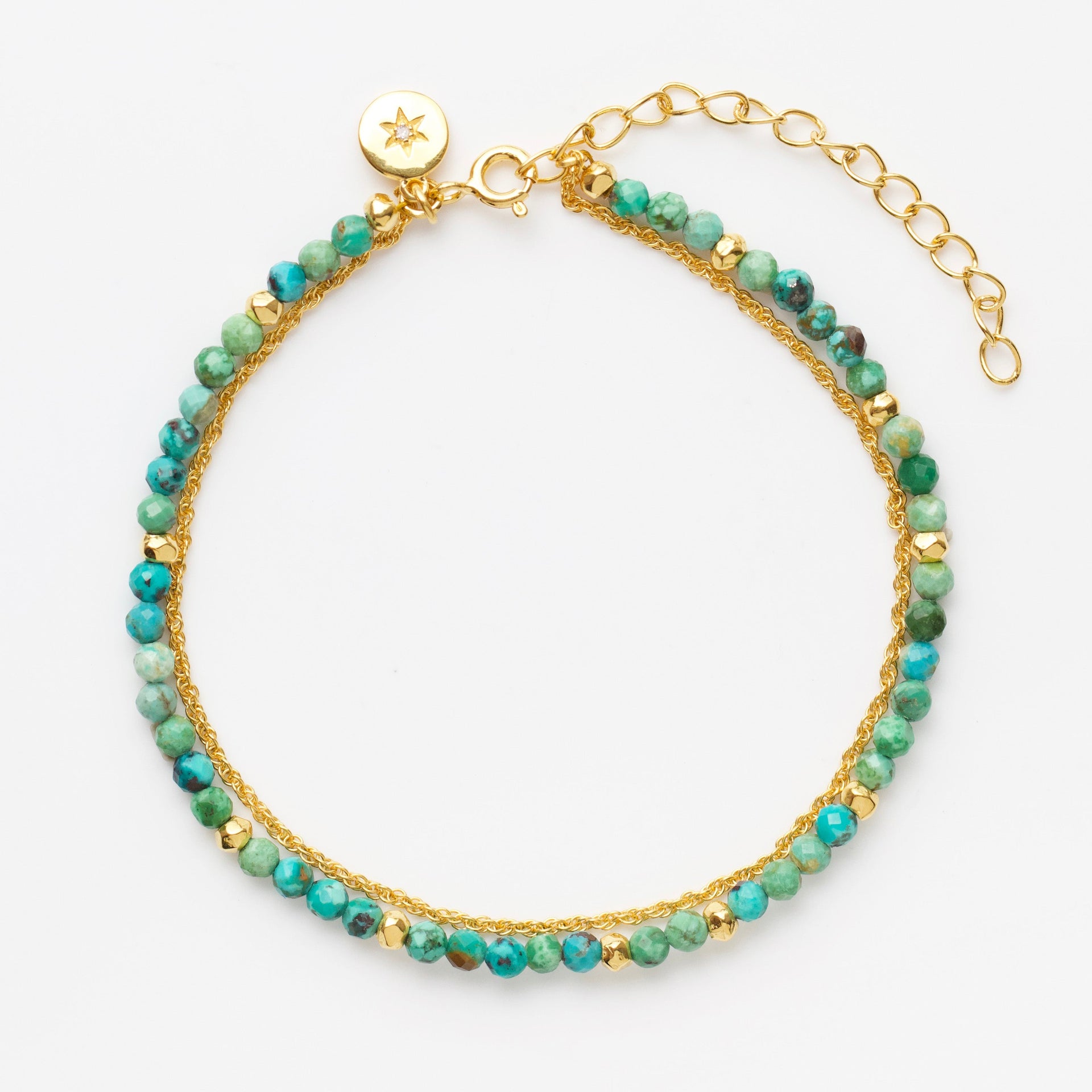 Turquoise & Diamond Manifestation Bracelet