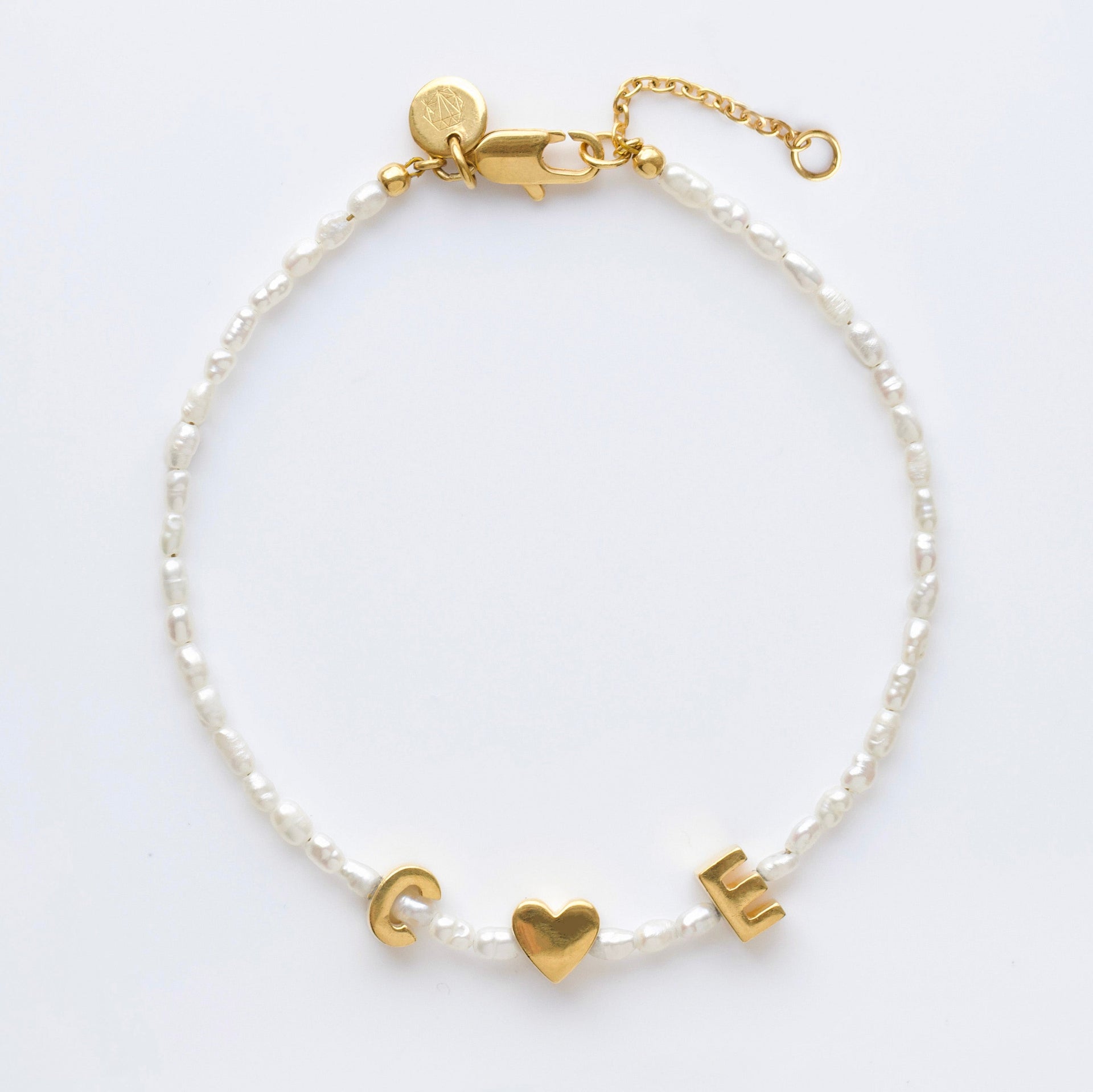 Custom Made Personalised Pearl Bracelet