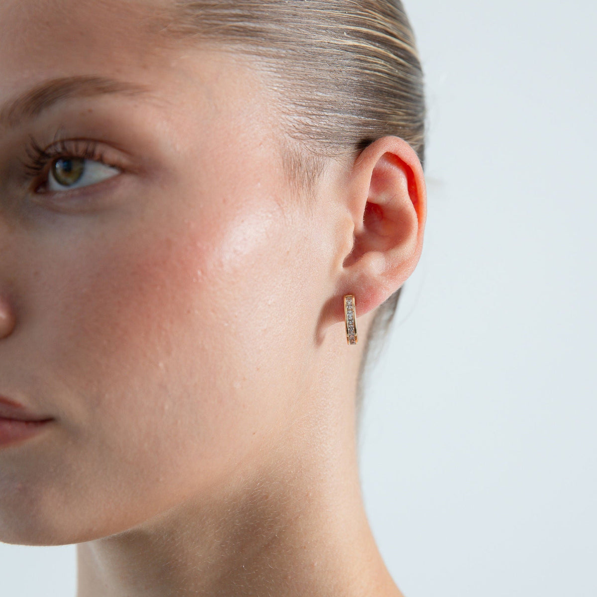 The Deco Hoop - Gold Petite (Ships Early November)