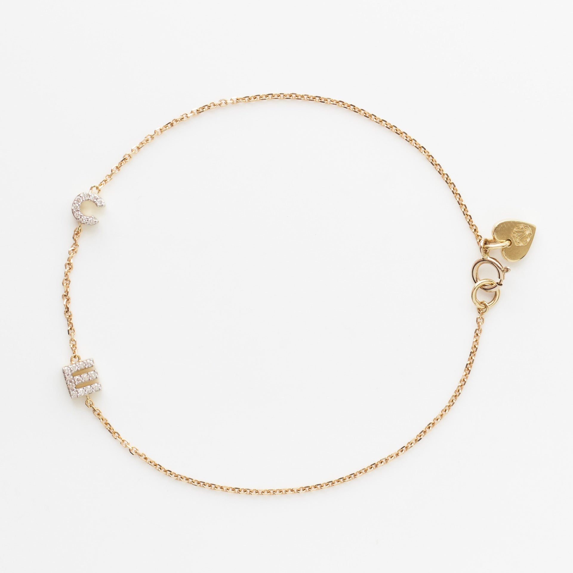 Diamond Initial Bracelet