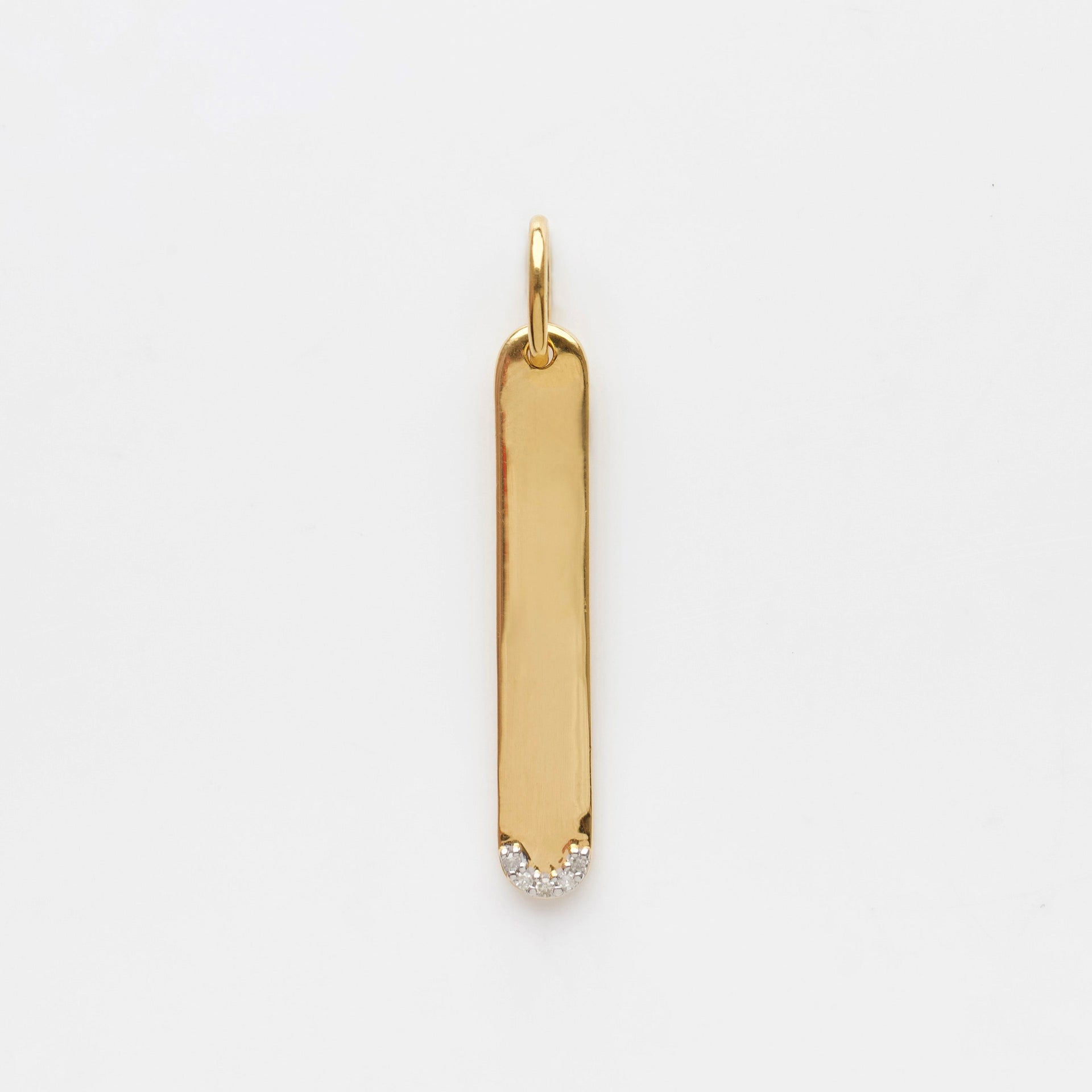 Louise Thompson Lucky Diamond Tag Charm