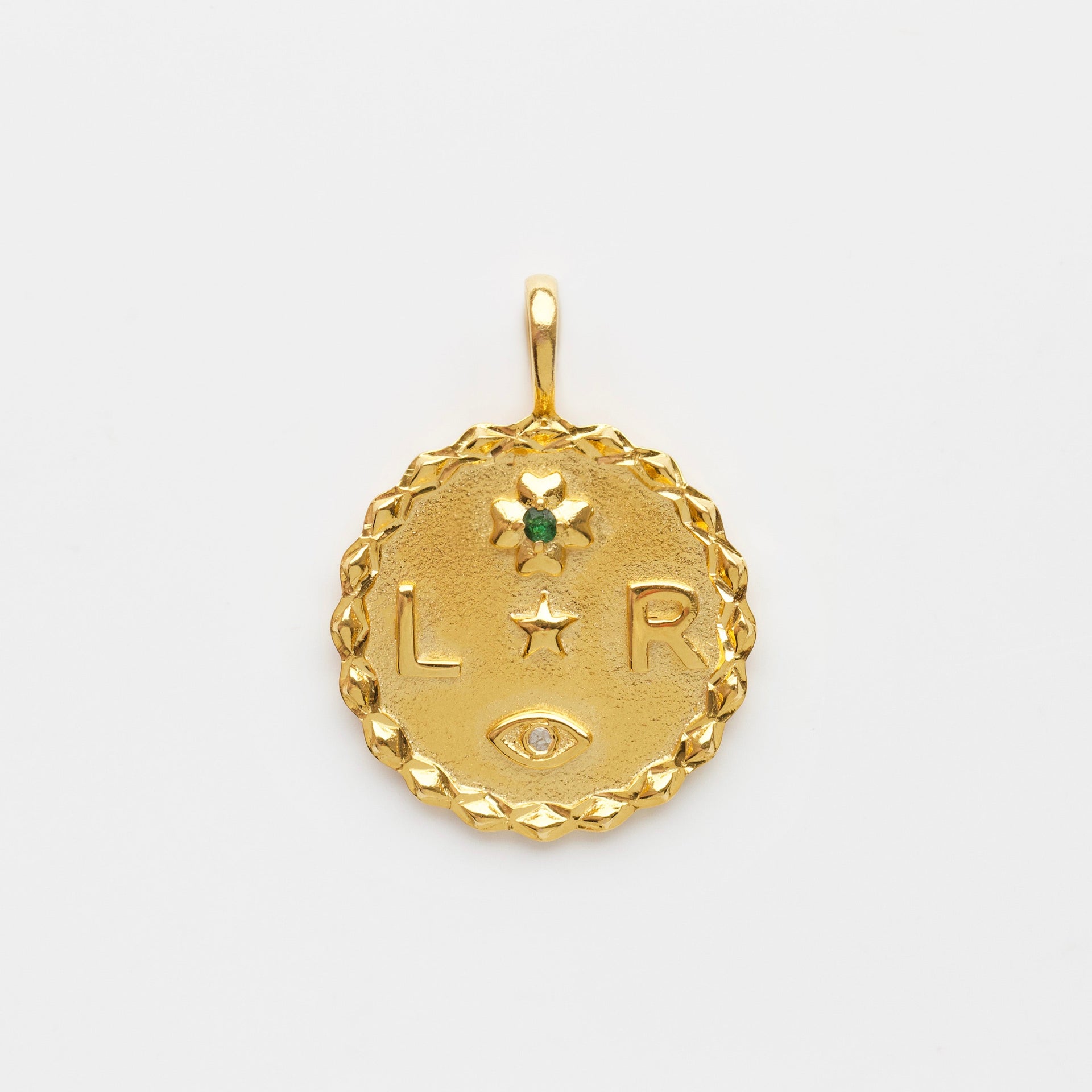 Louise Thompson Lucky Personalised Coin Pendant