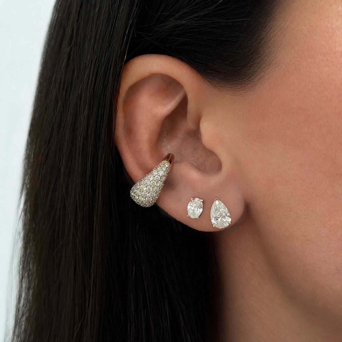 Pear Lab Diamond Studs
