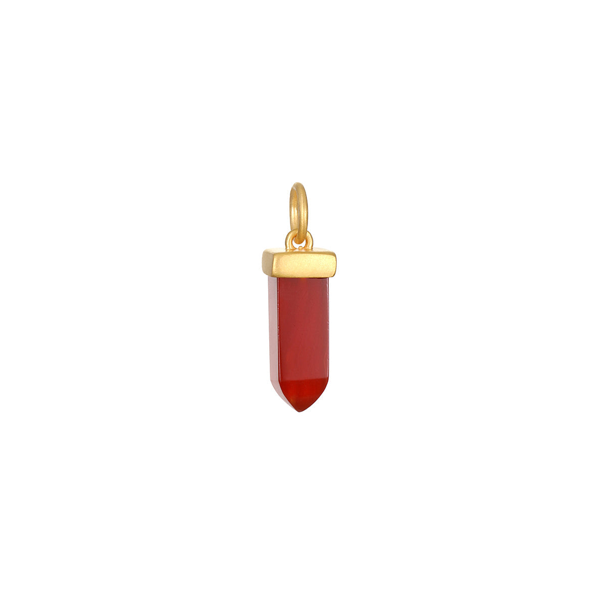 Stay Grounded Red Onyx Dagger Charm
