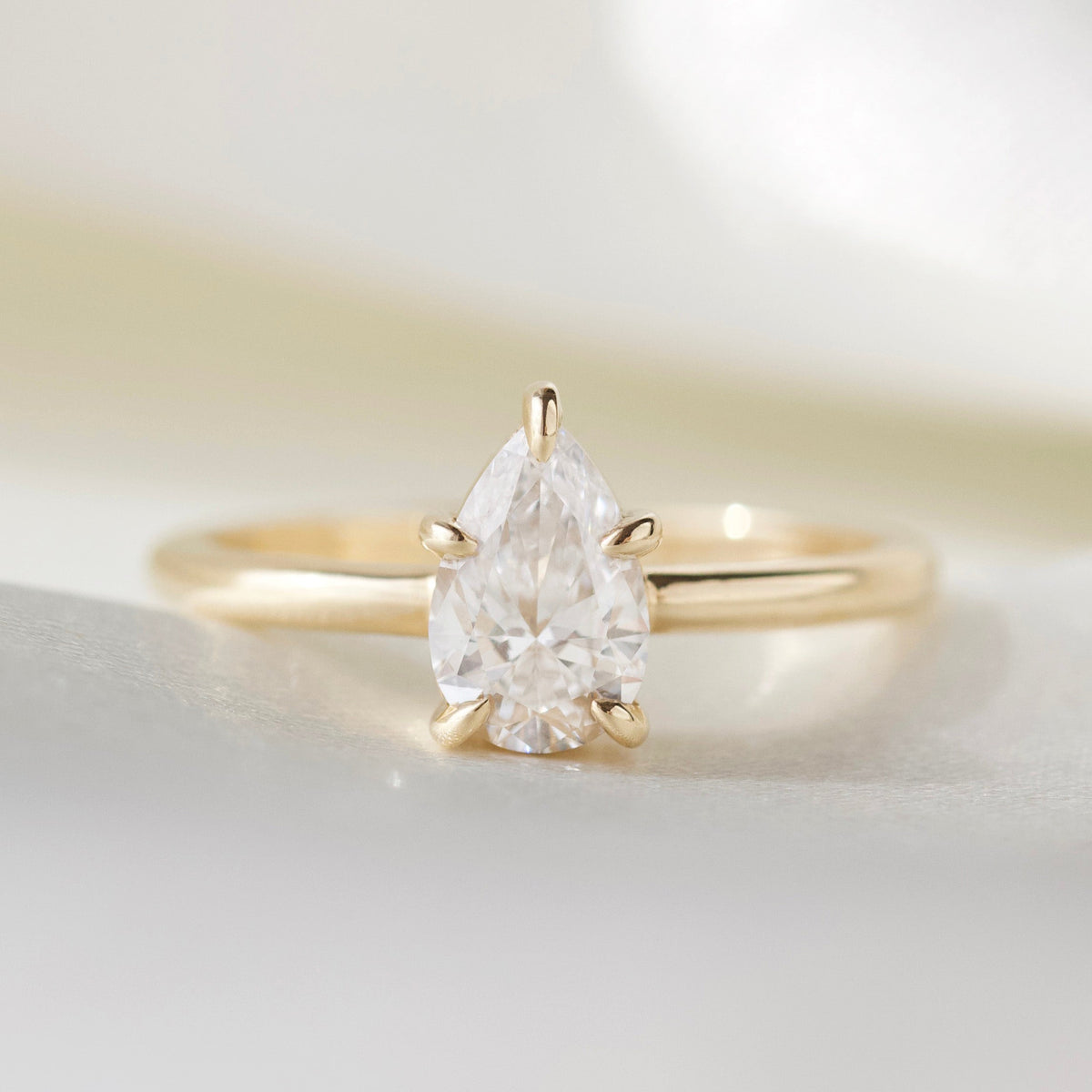 Isla One Carat Pear Solitaire Diamond Ring