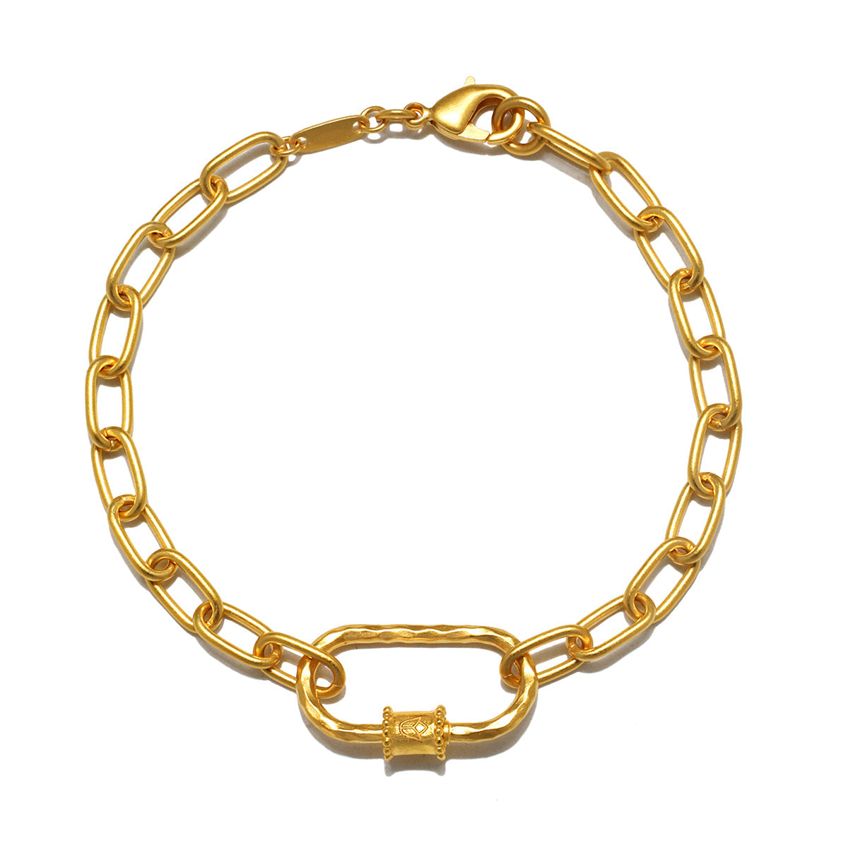 New Beginnings Lotus Charm Holder Bracelet