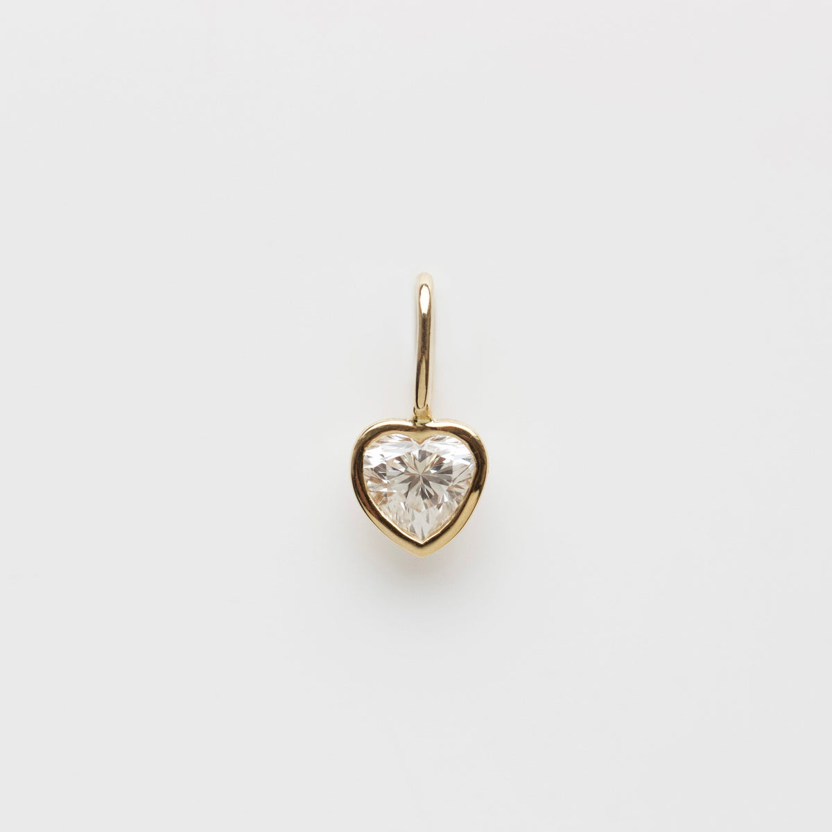 Treasured Diamond Heart Charm