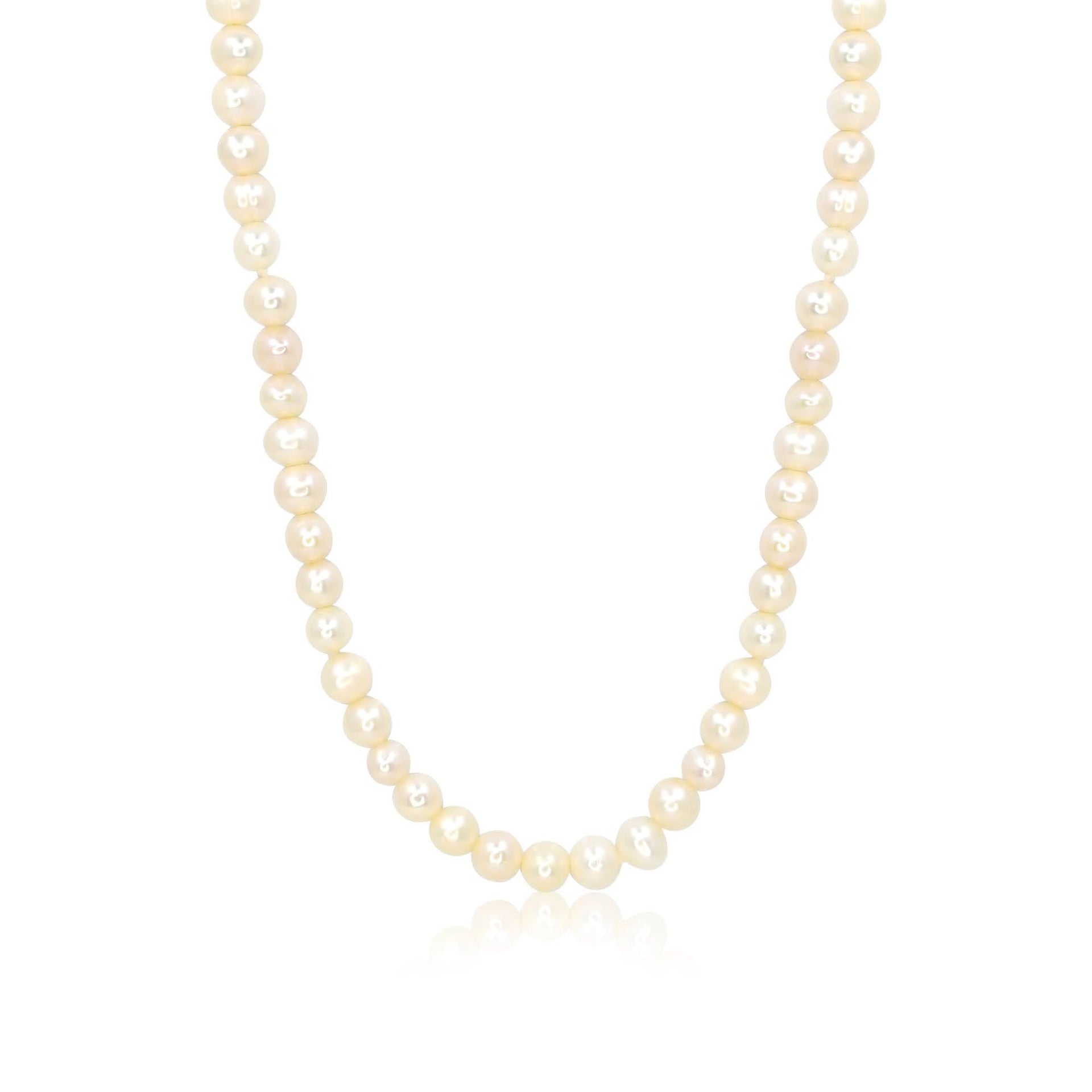 Gold Pearl Necklace