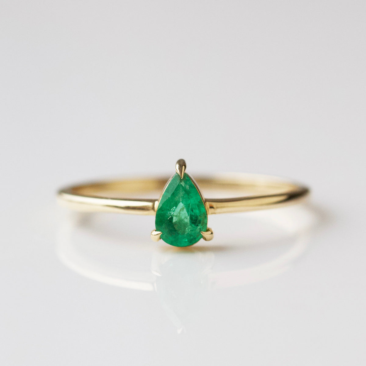 Cleo Emerald Pear Ring