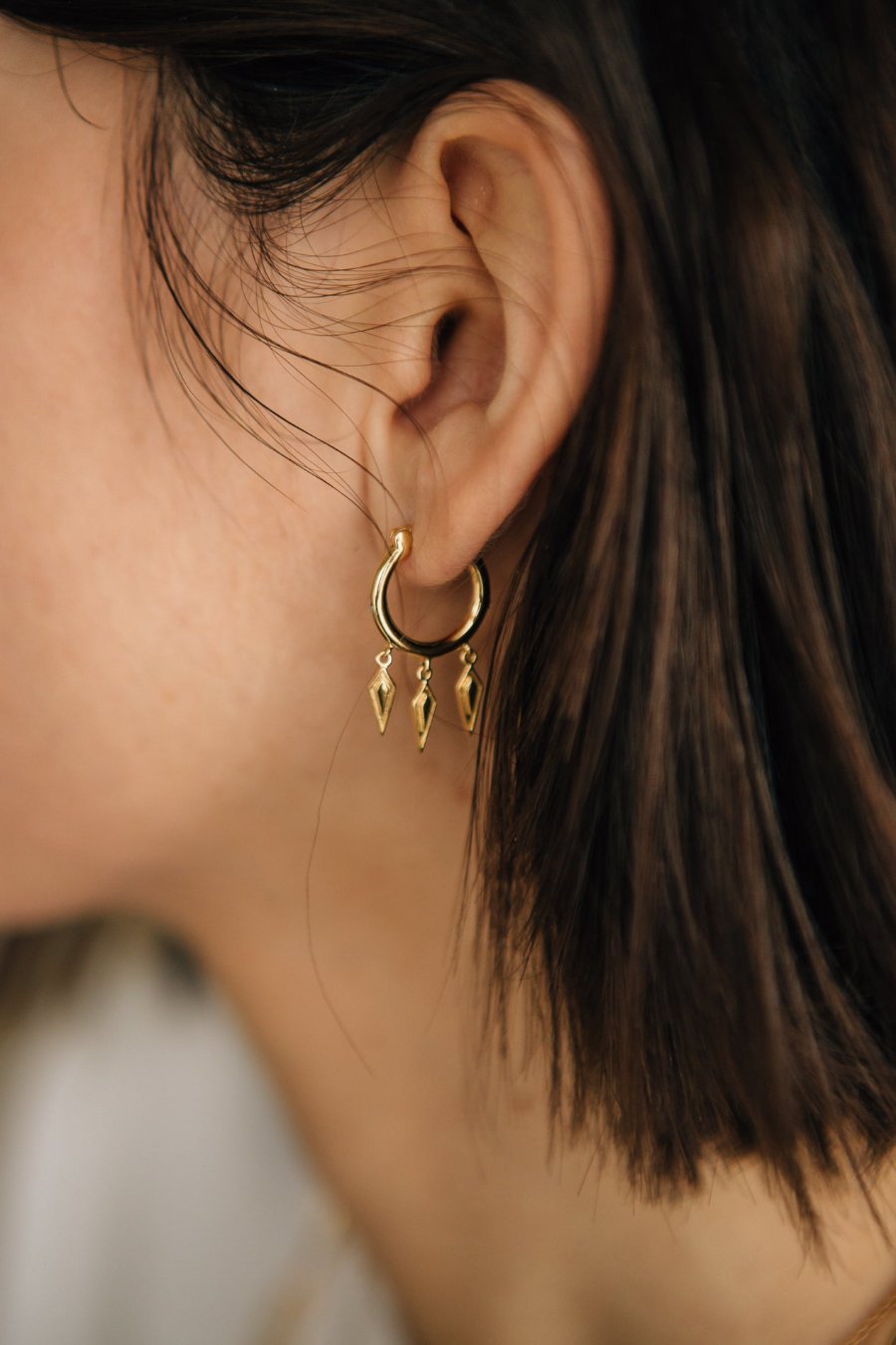 Wildfire Hoop Earrings - Gold