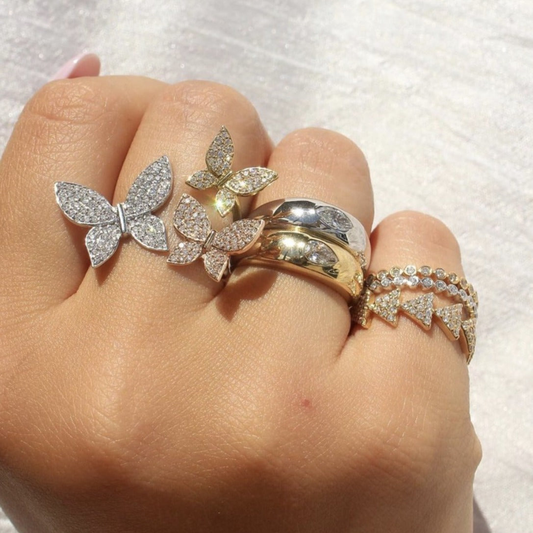 Gold Diamond Bezel Eternity Ring