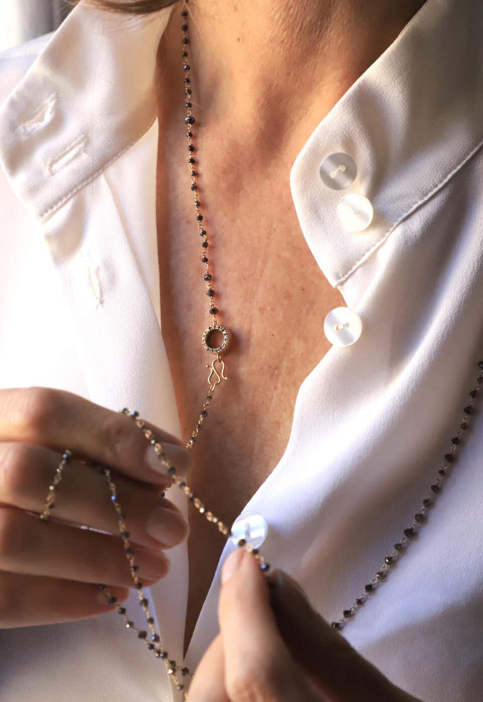 chocolate-diamond-beaded-necklace