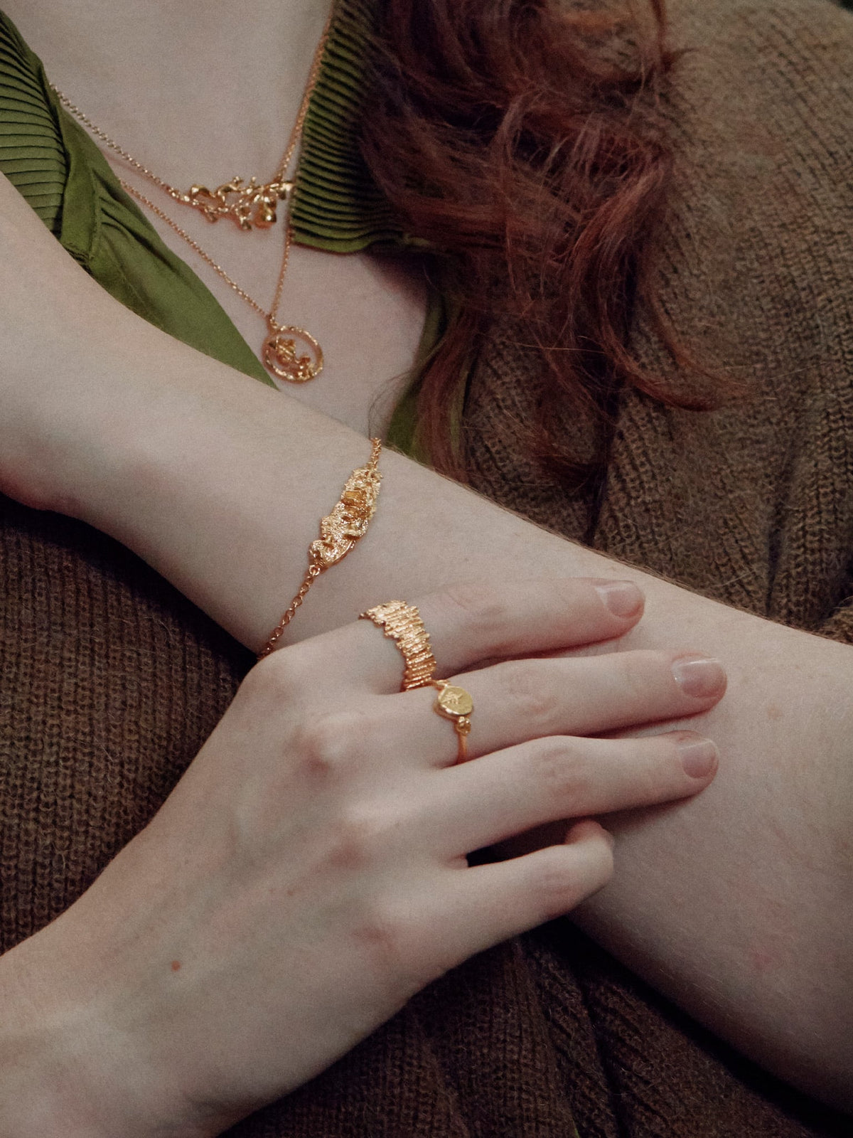 Woodland Bark Inline ID Bracelet