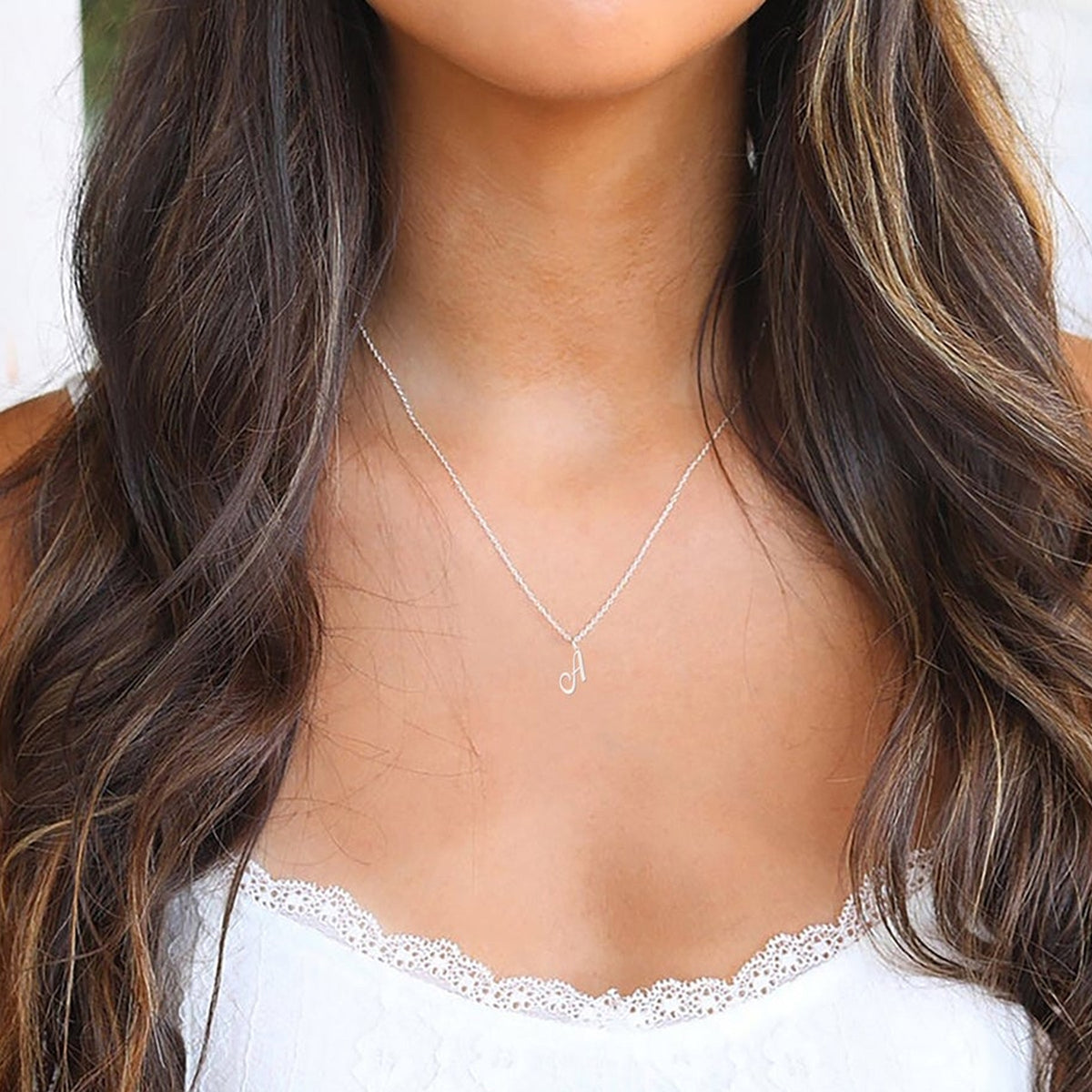 Initial Necklace - Custom Letter Necklace