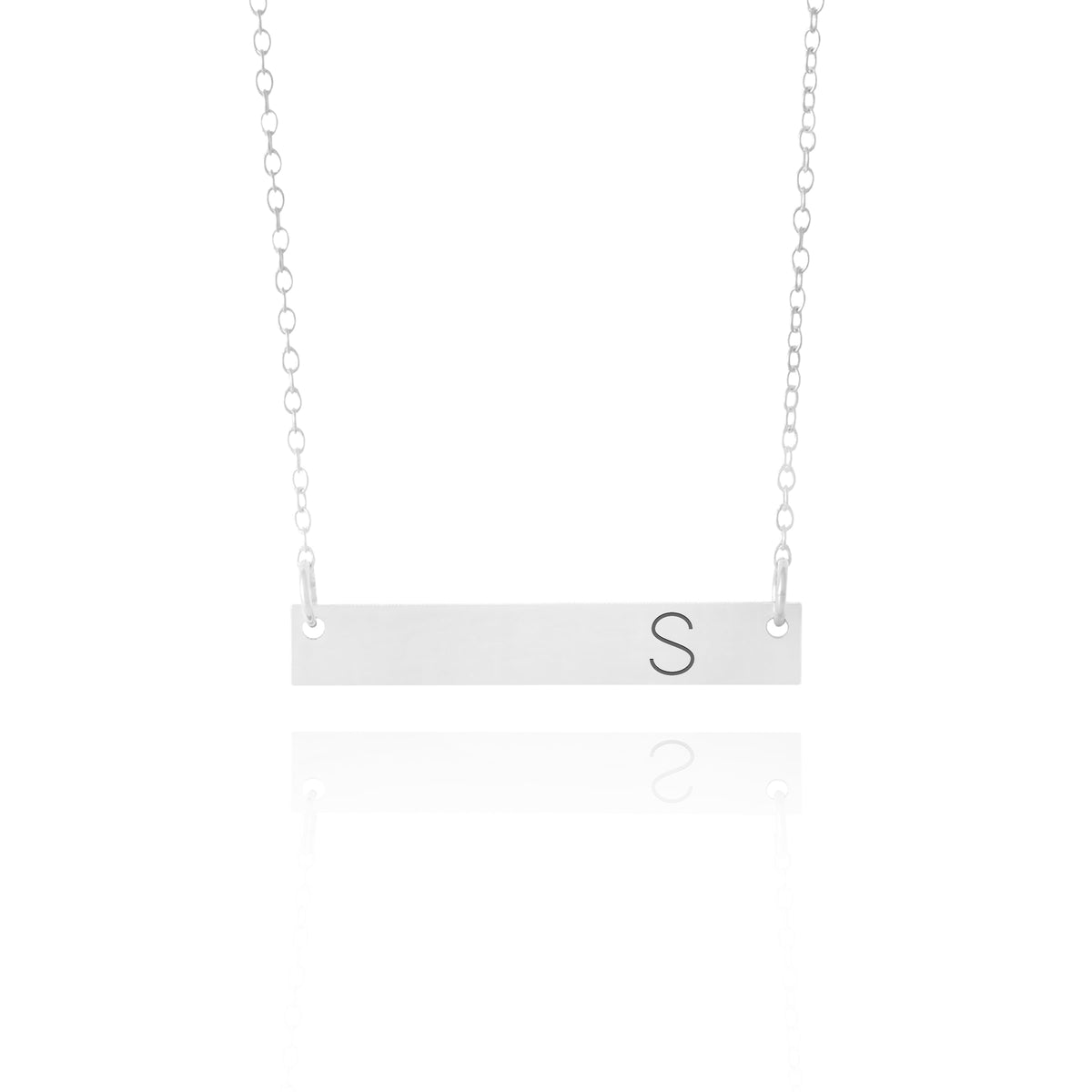 Initial Bar Necklace