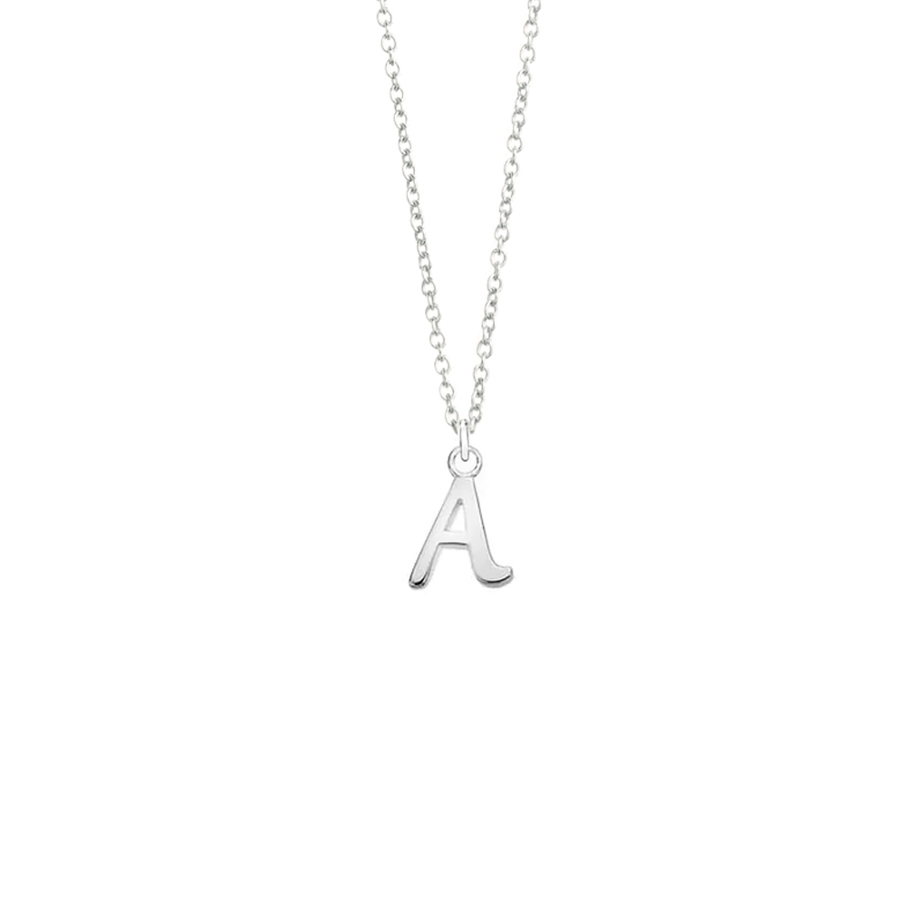 Silver Initial Necklace