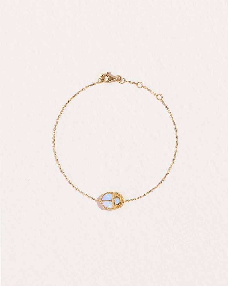 Inlay Scarab Bracelet