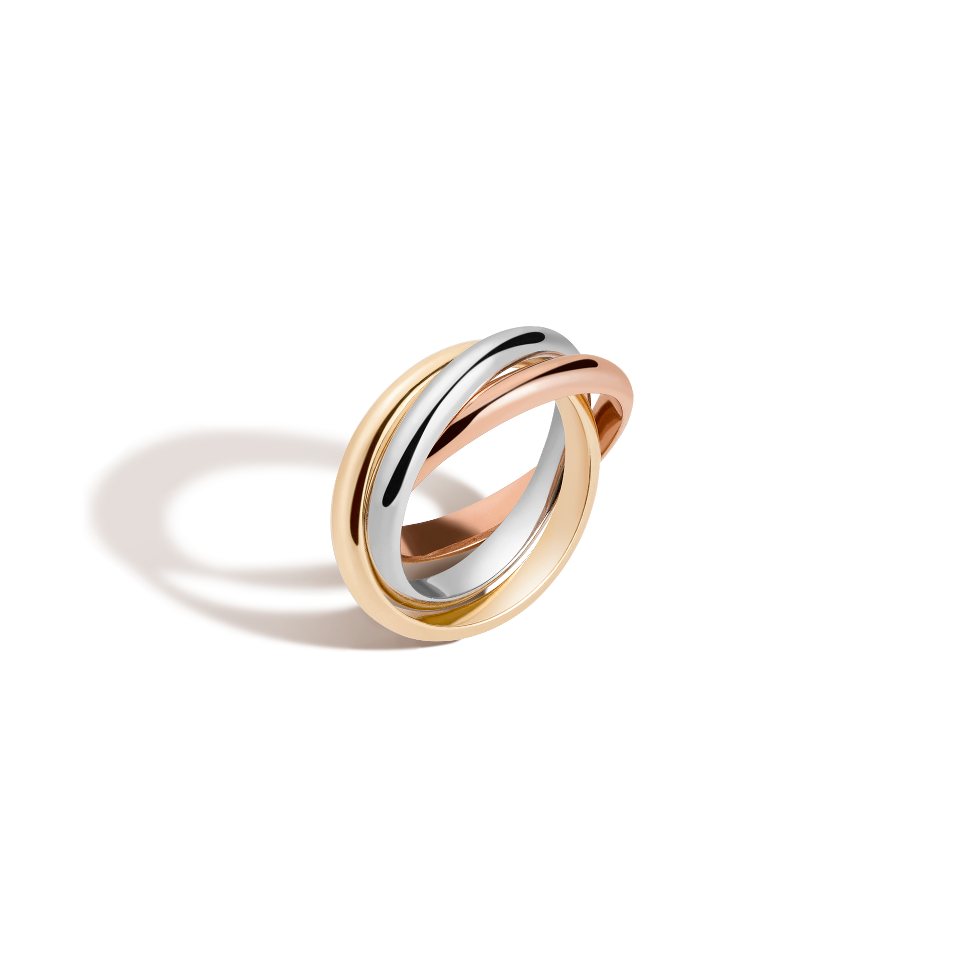 Tri-Color Interlocking Ring