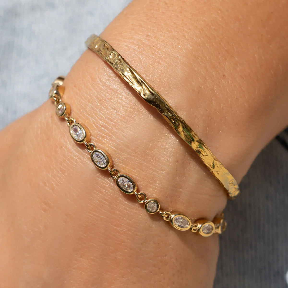 Isadora Gold Bracelet Stone
