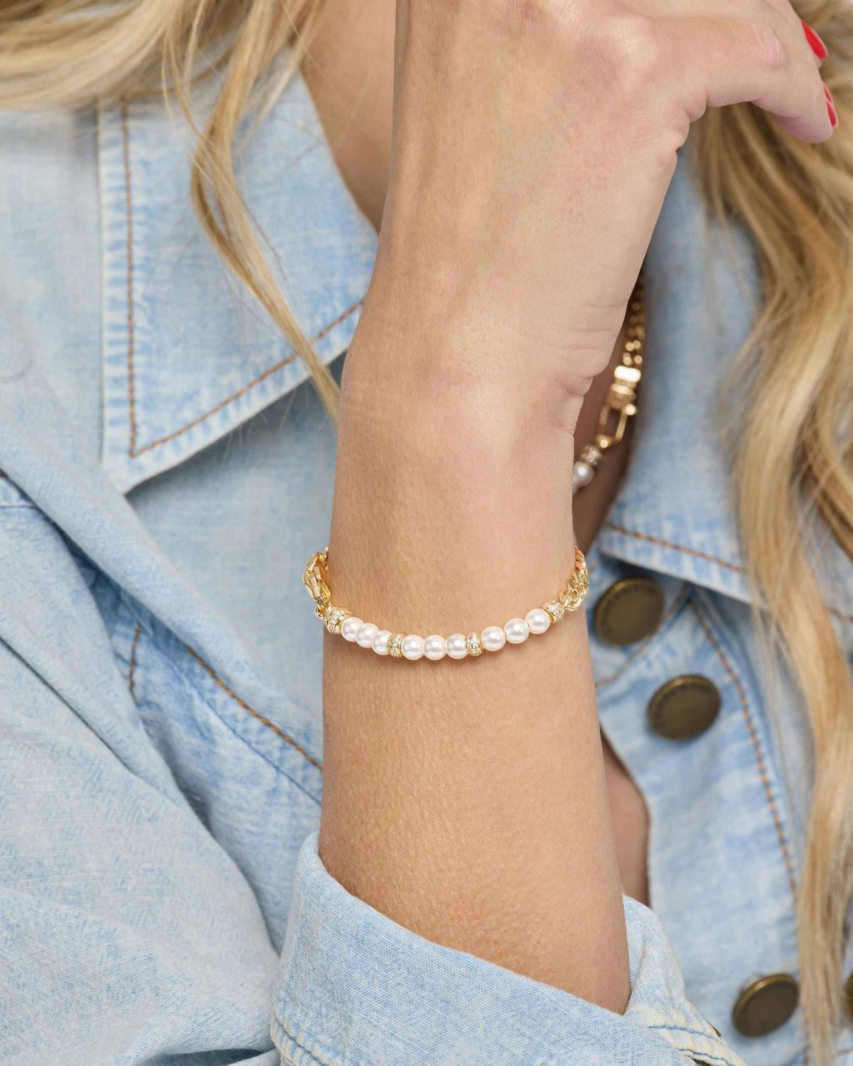 Julian Loves Pearls Bracelet 5mm - Gold