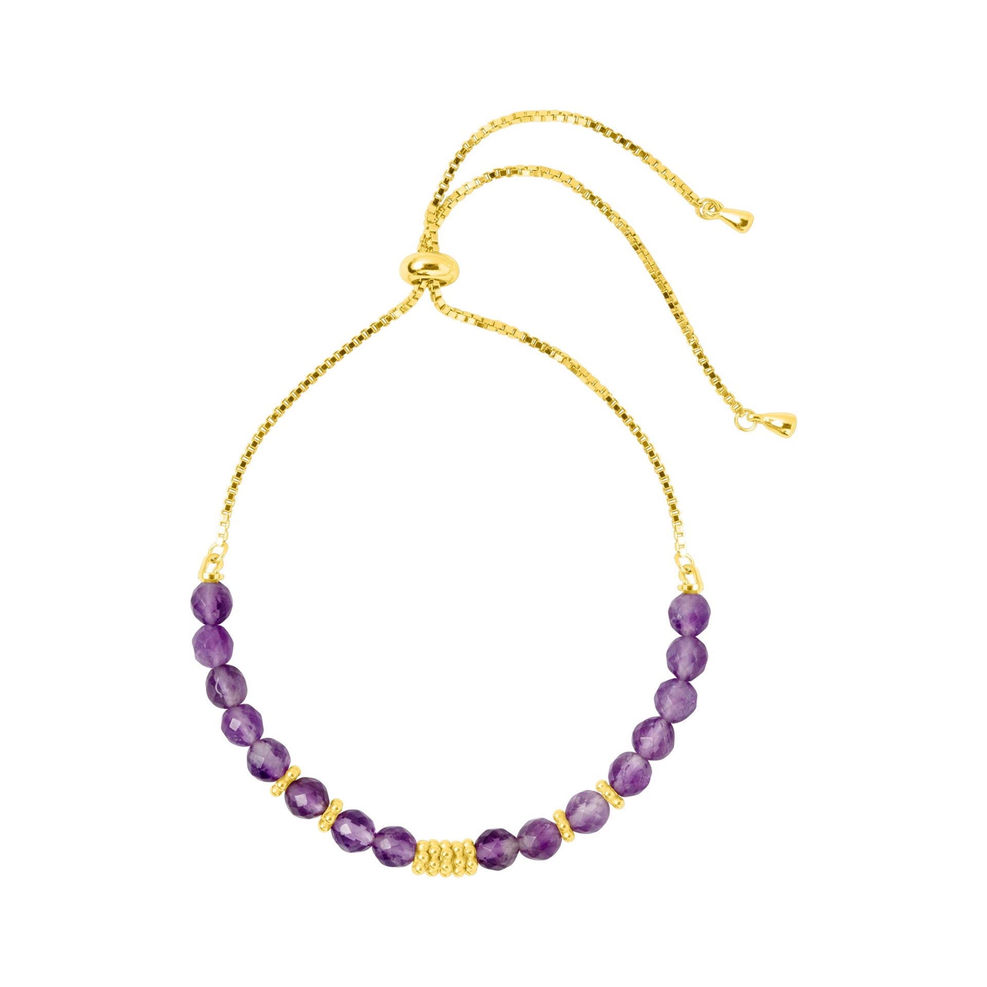 Amethyst Kismet Bracelet Gold