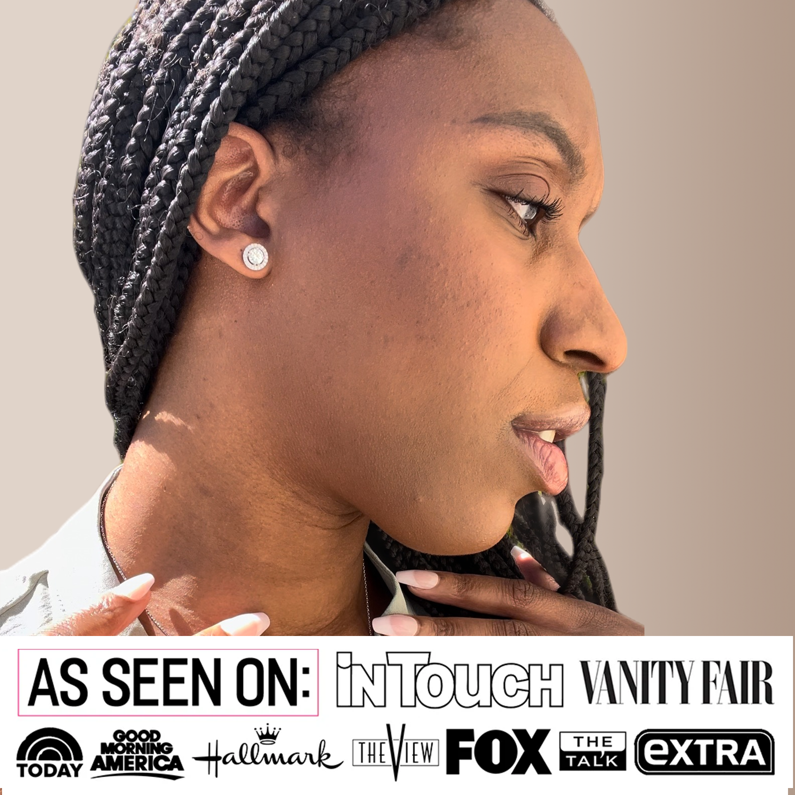 Moissanite by Cate & Chloe Kailani 18k Gold Plated 925 Sterling Silver Stud Earrings 1tcw