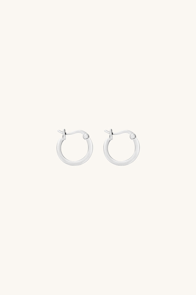 Kate Hoop Earrings - Silver