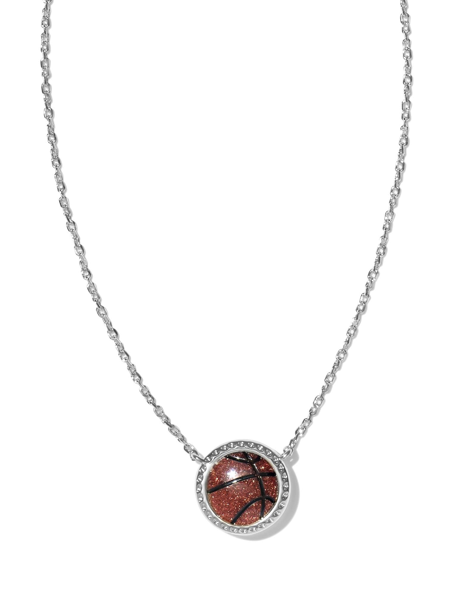 basketball-silver-short-pendant-necklace-in-orange-goldstone-swarovski