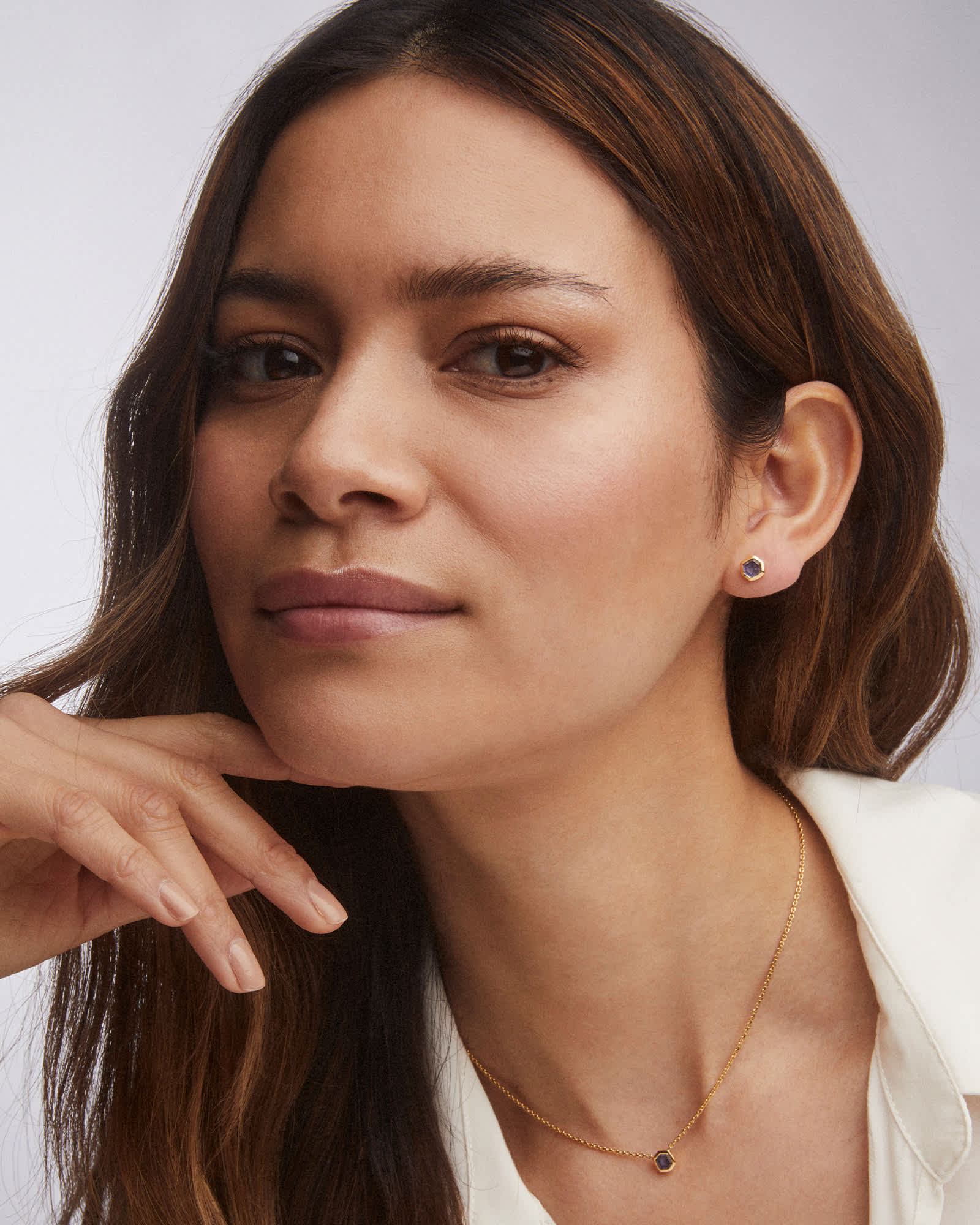 davie-18k-gold-vermeil-stud-earrings-in-blue-swarovski