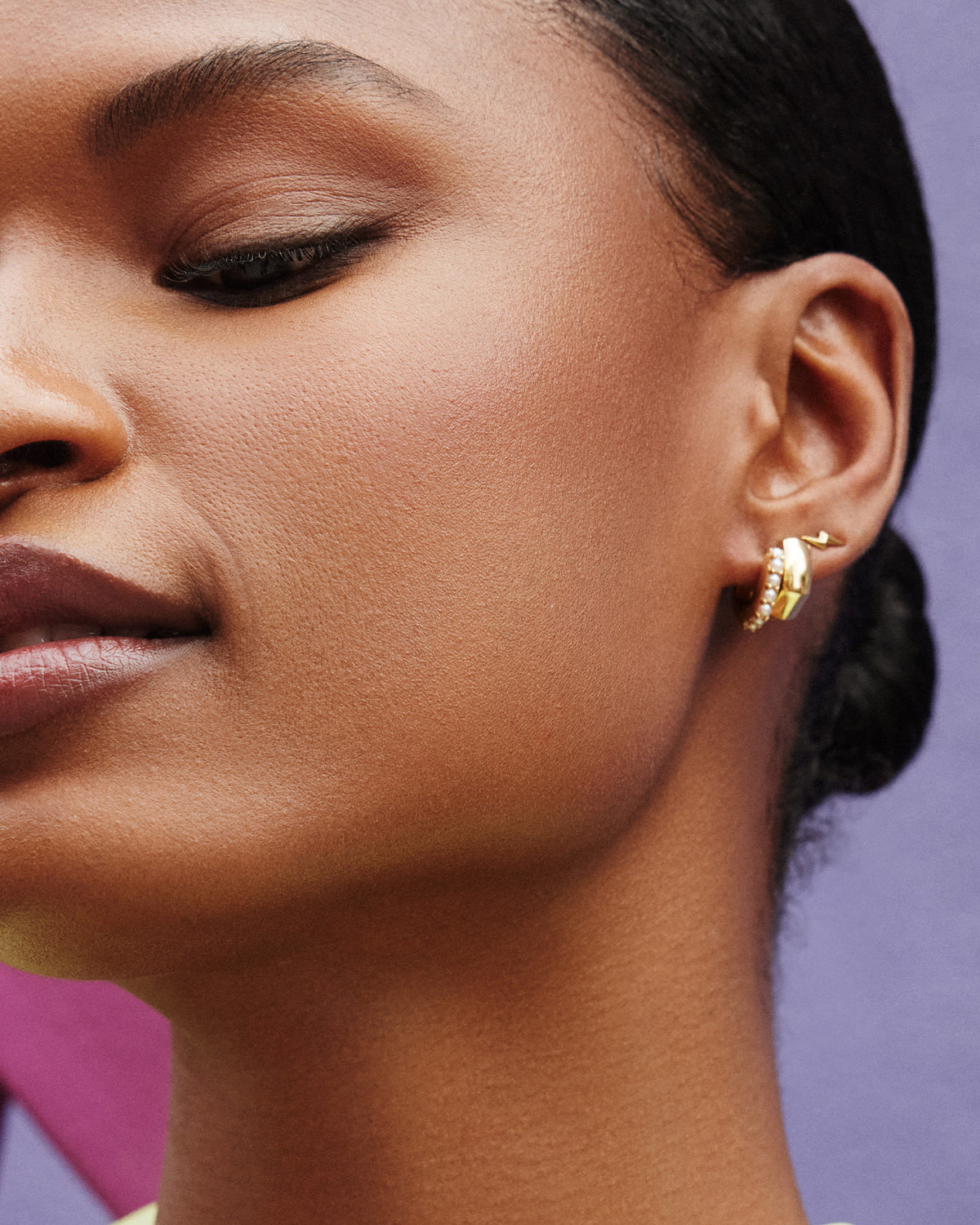 davie-18k-gold-vermeil-huggie-earrings-in-white-swarovski