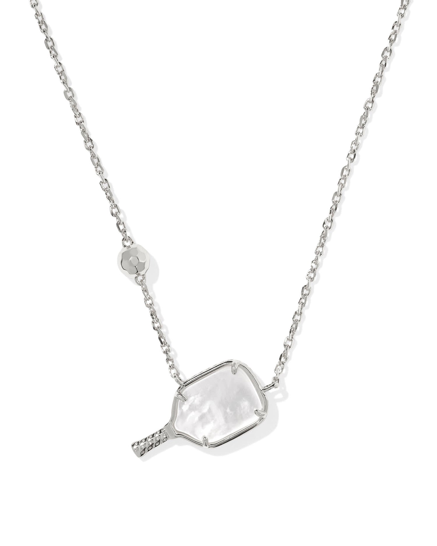 pickleball-silver-short-pendant-necklace-in-ivory-mother-of-pearl-swarovski