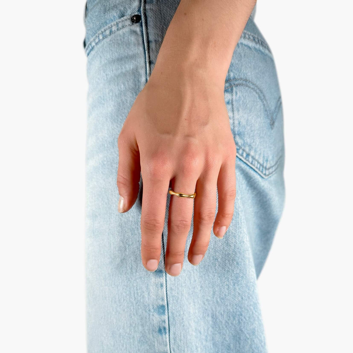 Wavy Gold Ring