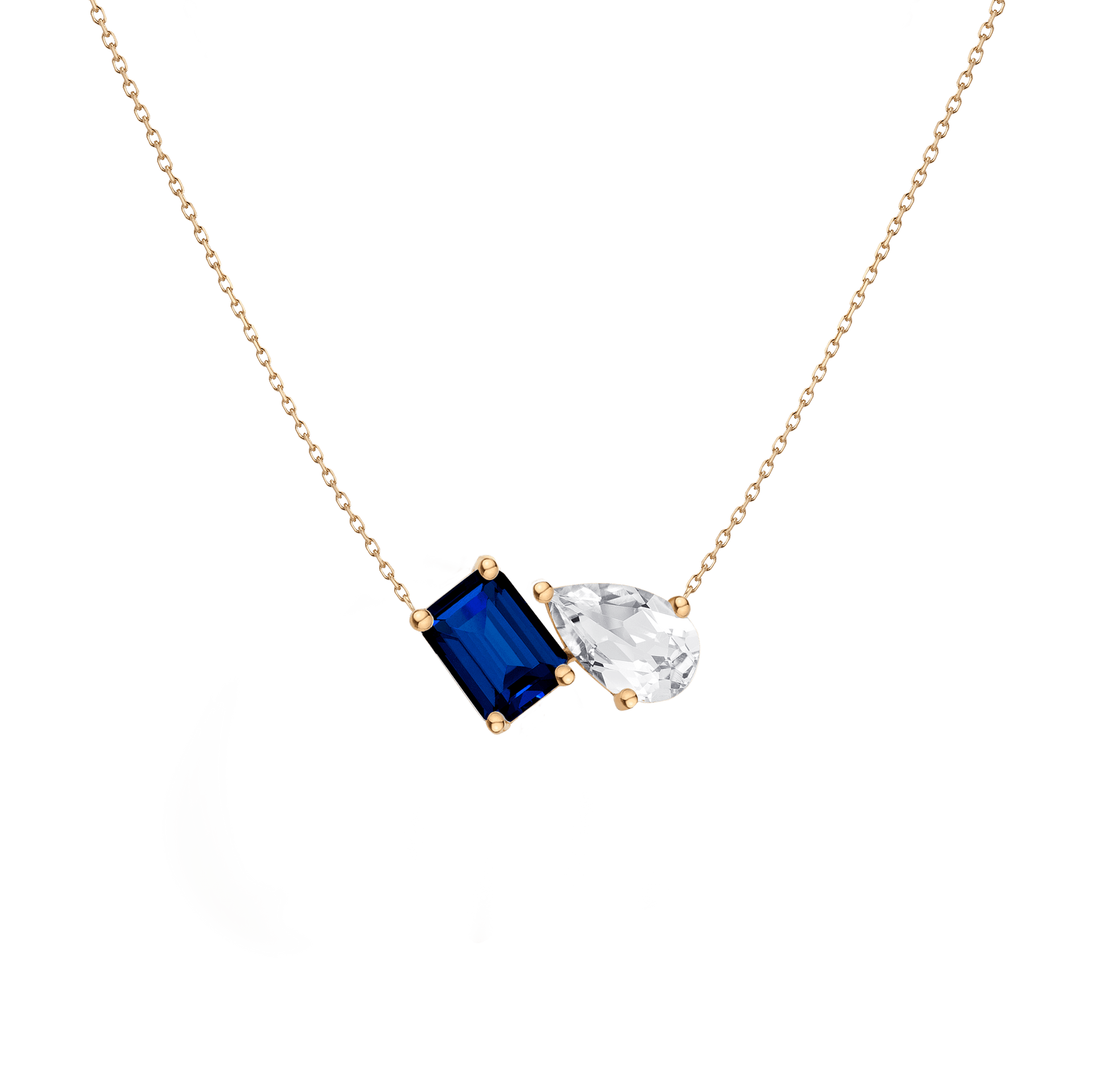 Toi et Moi Gemstone Heirloom Necklace